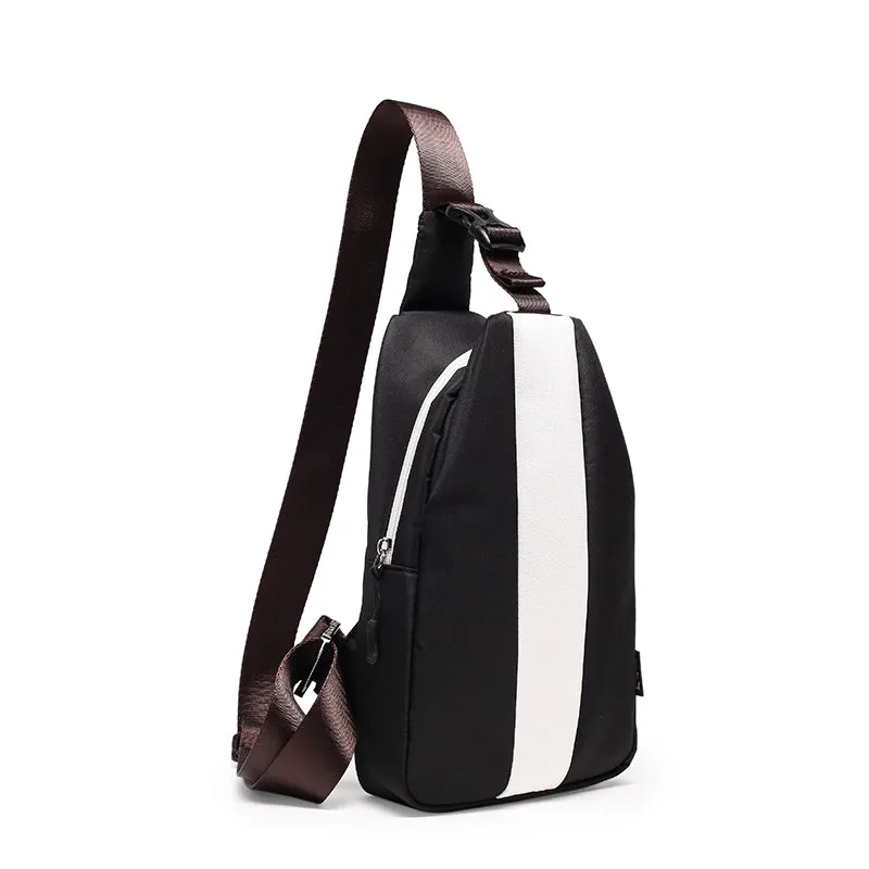 The White Stripe Chest crossbody bag