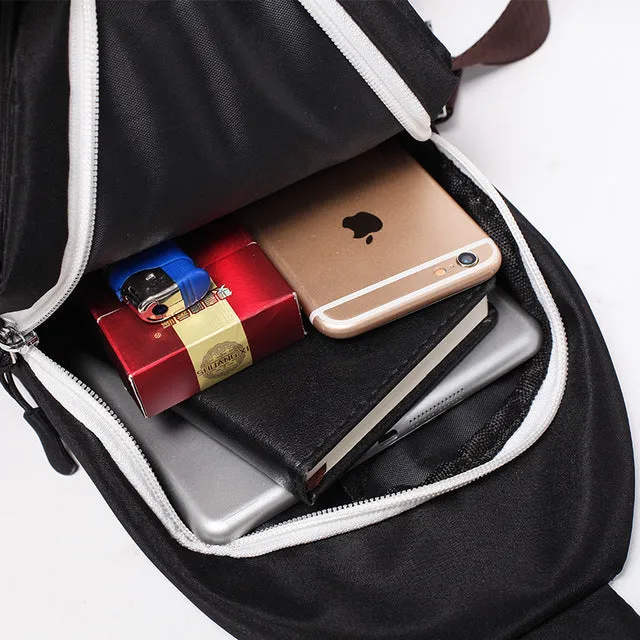 The White Stripe Chest crossbody bag