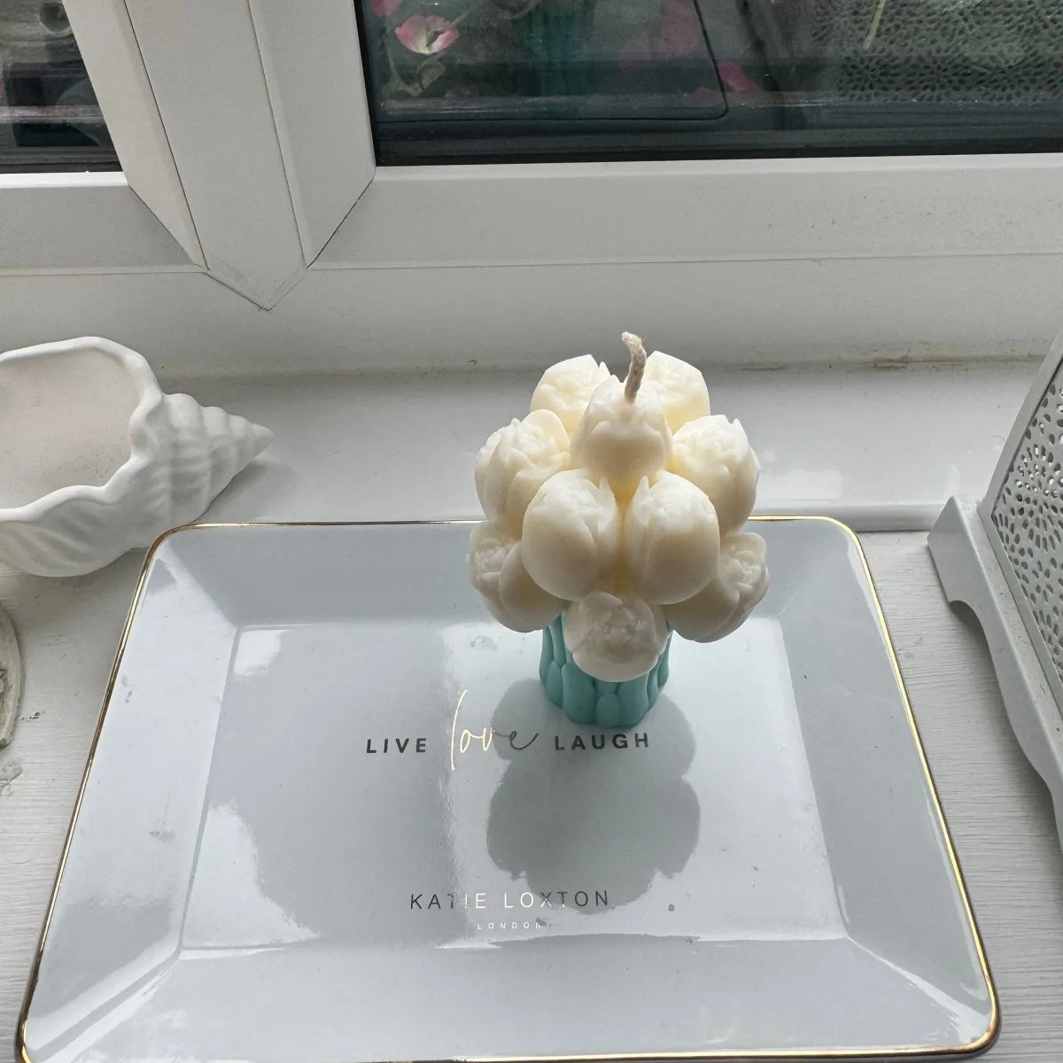 Tulip Bouquet Sculpture Soy Wax Scented  Candle | Floral Home Decor | Luxury Gifts