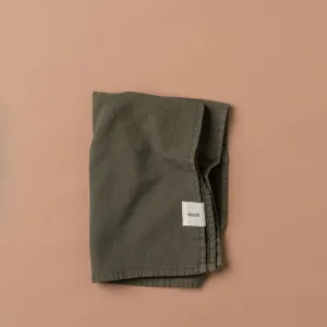 Vintage Wash Tea Towel Olive