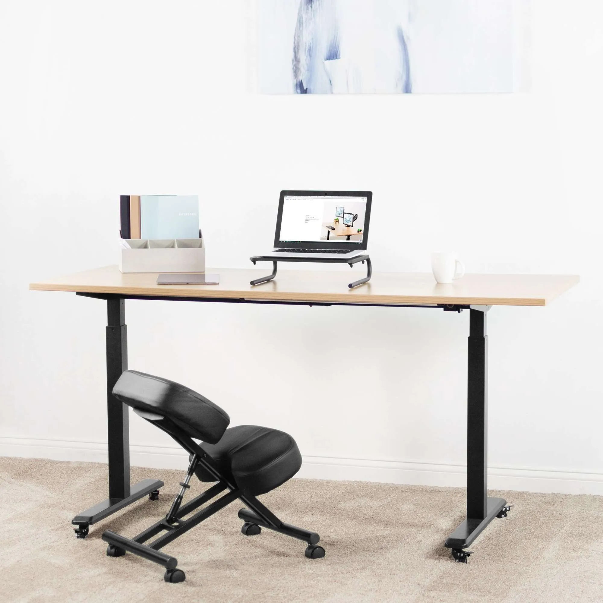 VIVO Dragonn Adjustable Ergonomic Kneeling Chair, DN-CH-K01B/K01W/K01G