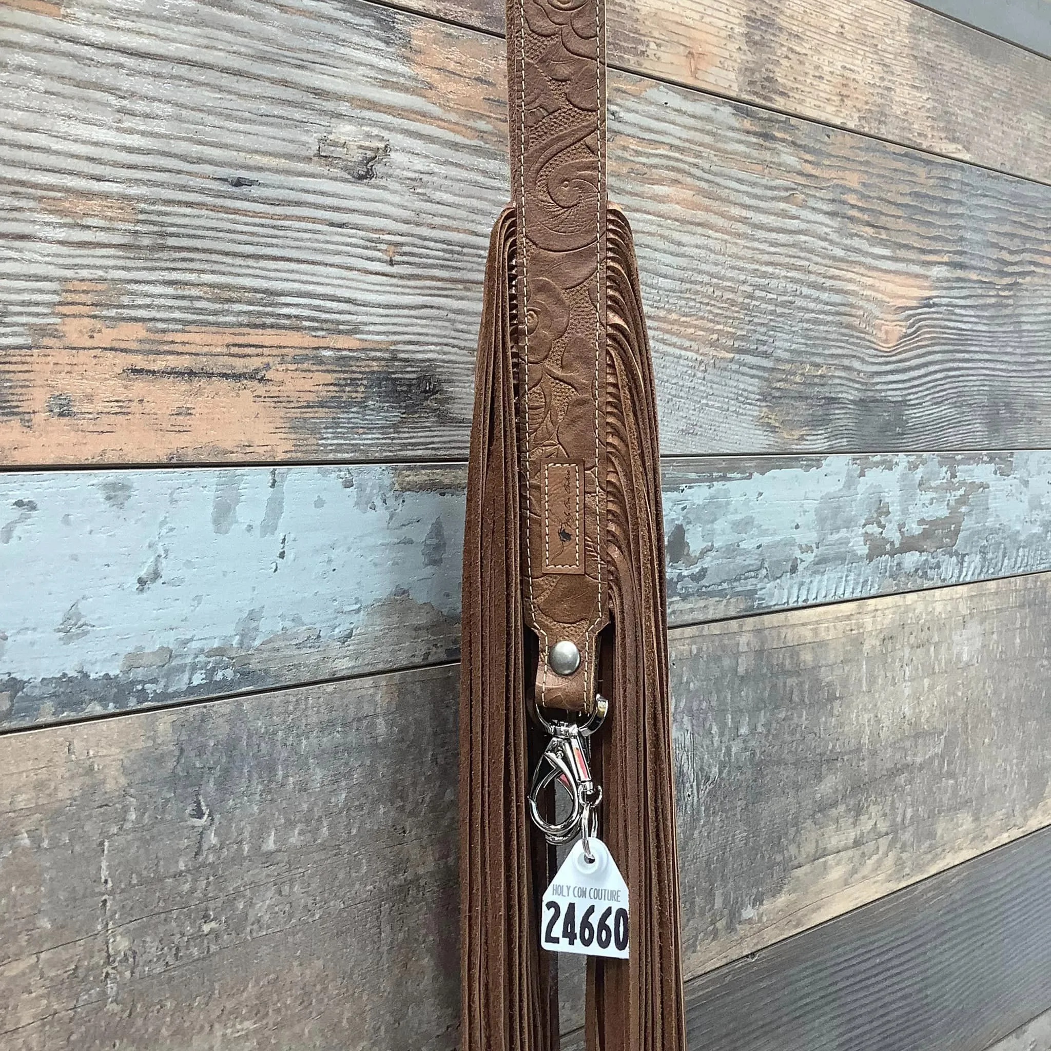 Western Mini Leather Fringe Strap 48" #24660