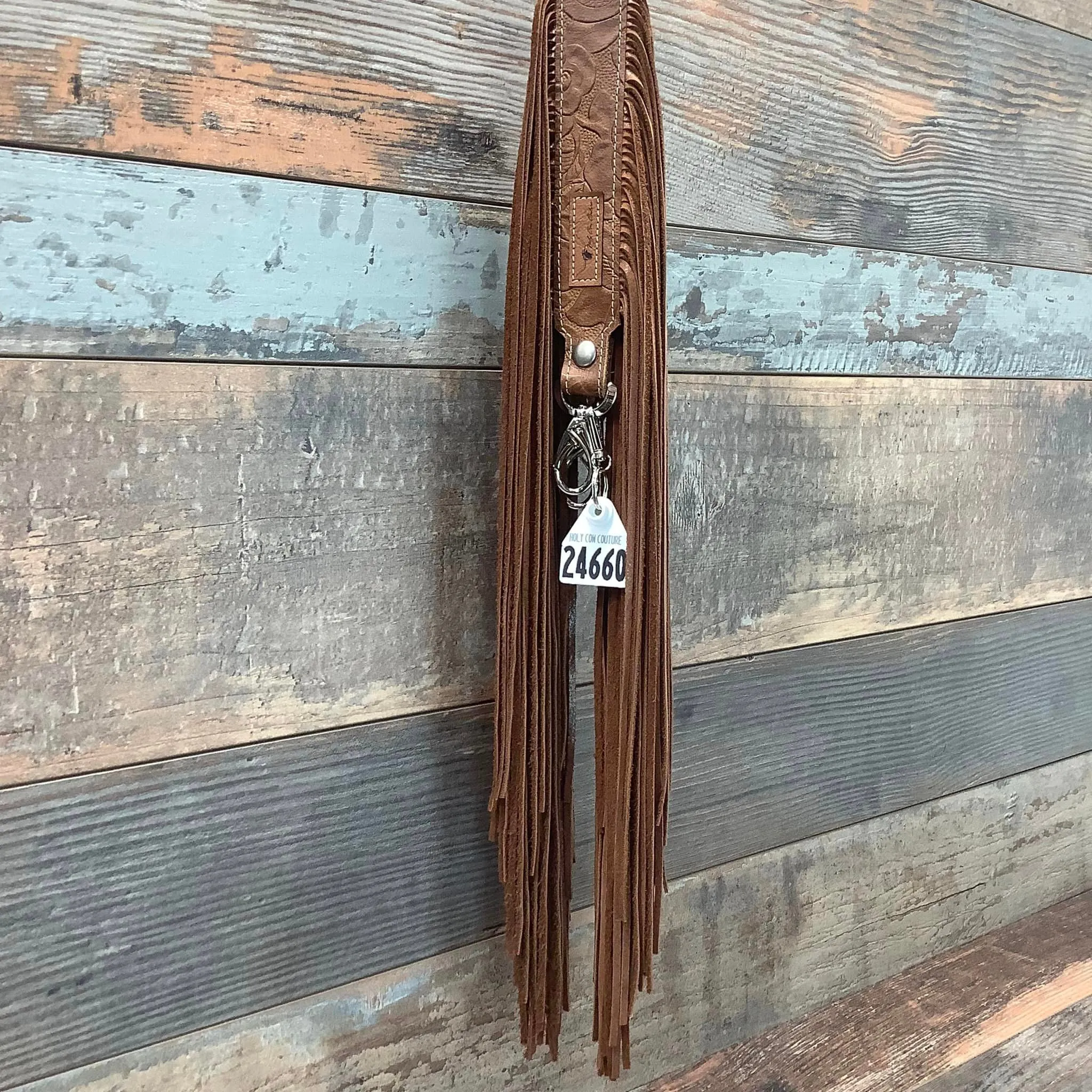 Western Mini Leather Fringe Strap 48" #24660