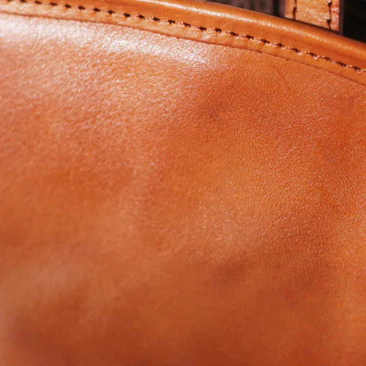 Womens Genuine Leather Crossbody Drawstring Bucket Bag Handbags For Women